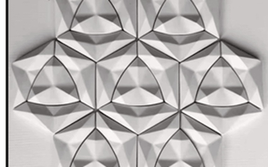 3D花瓣几何马赛克瓷砖 3D flower mosaic tile