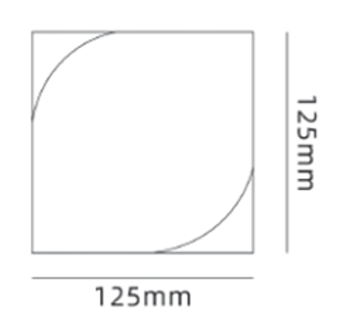 3D fish scale wall tile, 3D fan-shaped mosaic tile