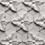 3D petal mosaic tile,