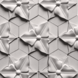 3D petal mosaic tile,
