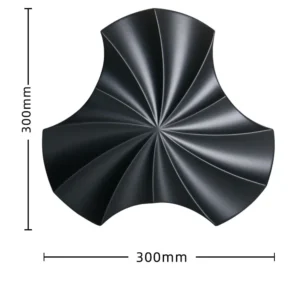 The Geometric Bloom 3D Origami Spiral Wall Tile