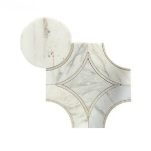 Playful Mickey Mouse Marble Mosaic Tile | Luxury Accent Feature Wall