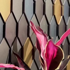 3D Irregular Diamond Metal Geometric Wall Tiles