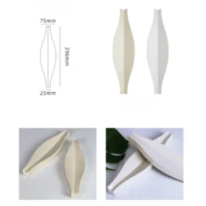 The Willow 3D Folded Spindle Mosaic Tile