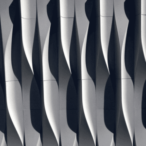 3D Linear Relief Mosaic Tile | Modern Geometric Feature Wall Accent