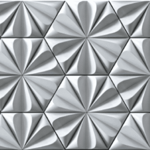 Celestial Petal 3D Textured Hexagon Mosaic Tile - Pure White Matte Finish