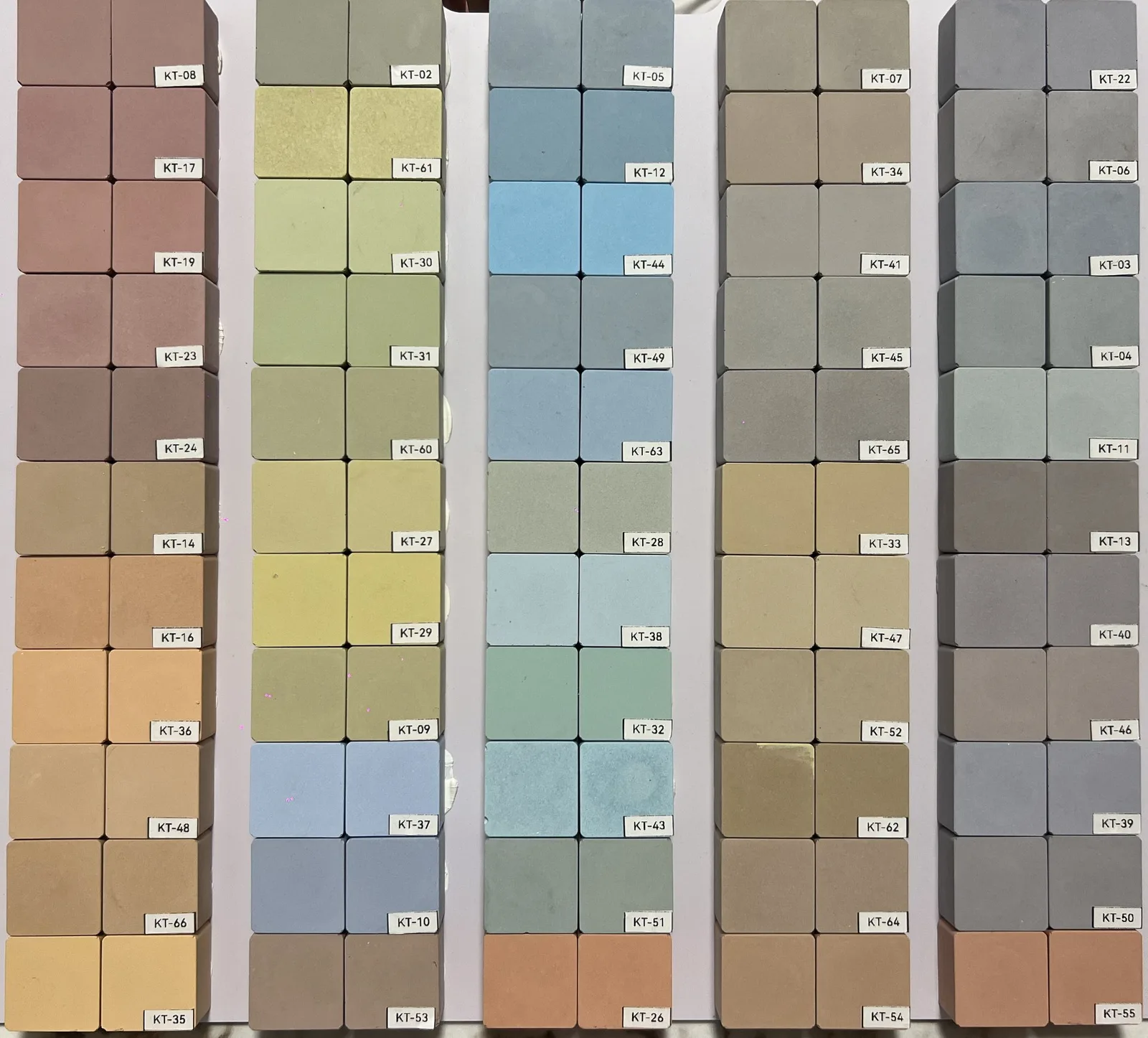 Star Pattern 3D Concrete Wall Tile for Accent Wall – LANDERY MOSAIC — LANDERY colour chart 1