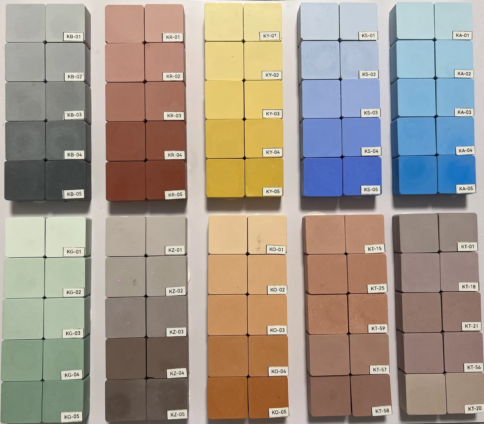 Star Pattern 3D Concrete Wall Tile for Accent Wall – LANDERY MOSAIC — LANDERY colour chart 2