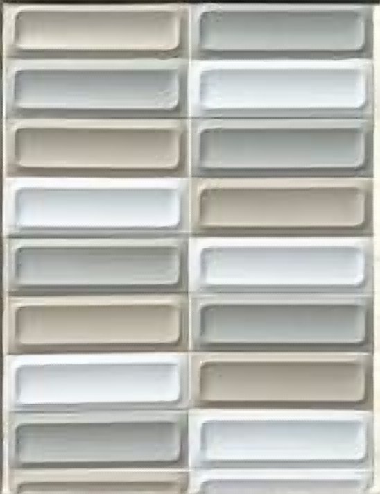 LANDERY MOSAIC dove 3D cement wall tile colour swatch 1