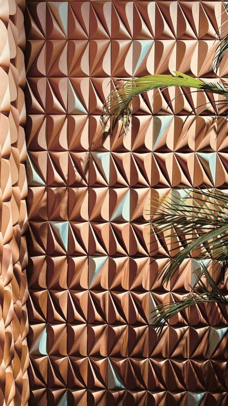 Leaf & Branch 3D Concrete Wall Tile for Bathroom – LANDERY MOSAIC
