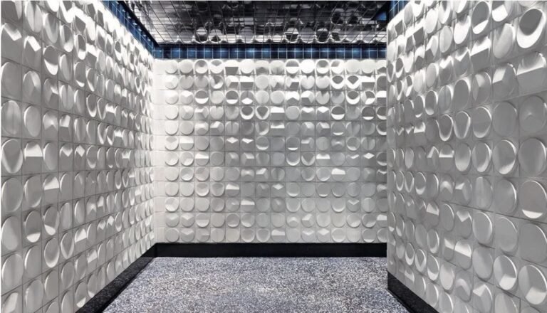Clock Hand Lines 3D Concrete Wall Tile for Fireplace – LANDERY MOSAIC