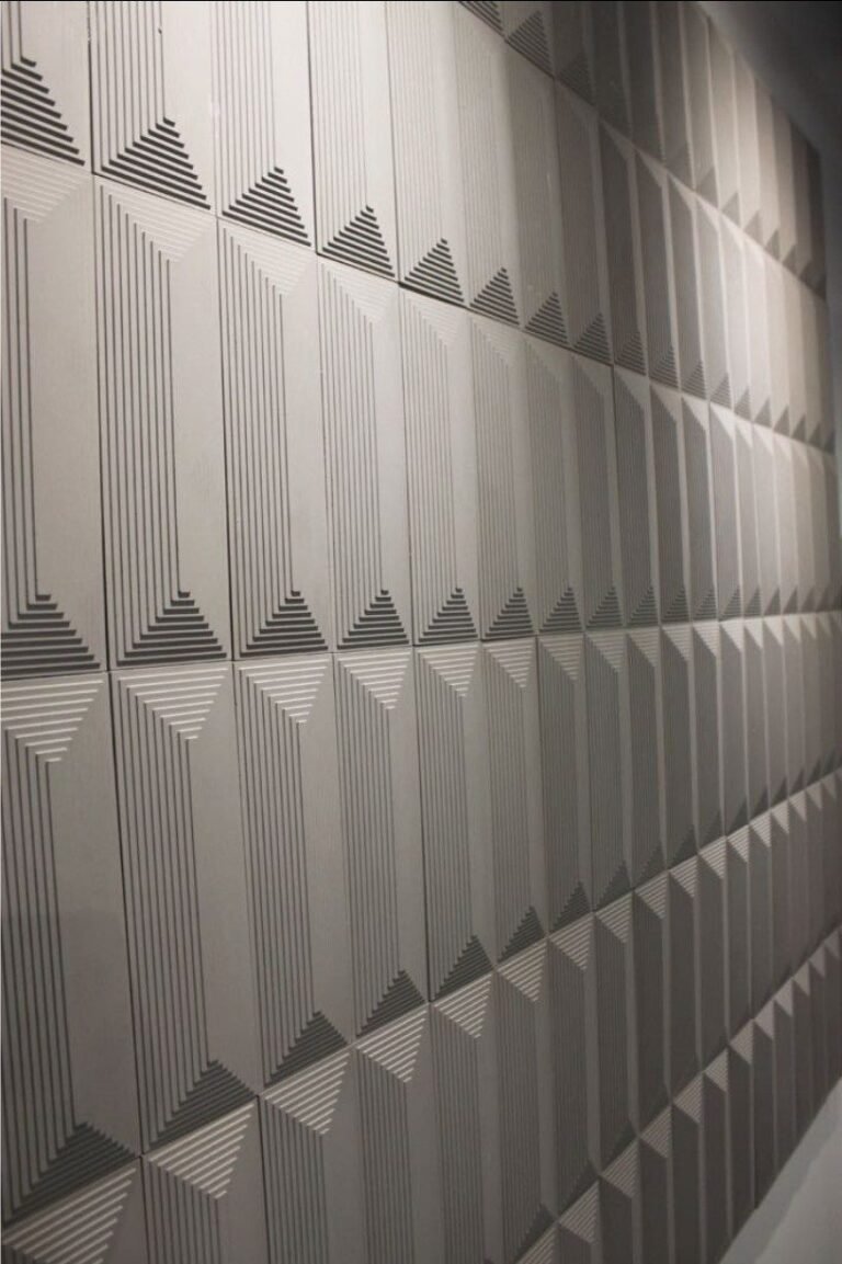 Marble & Metal 3D Concrete Wall Tile for Living Room – LANDERY MOSAIC