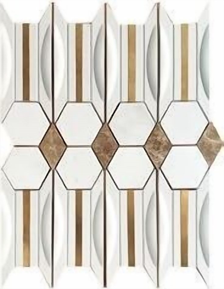 LANDERY MOSAIC milan 3D cement wall tile colour swatch 1