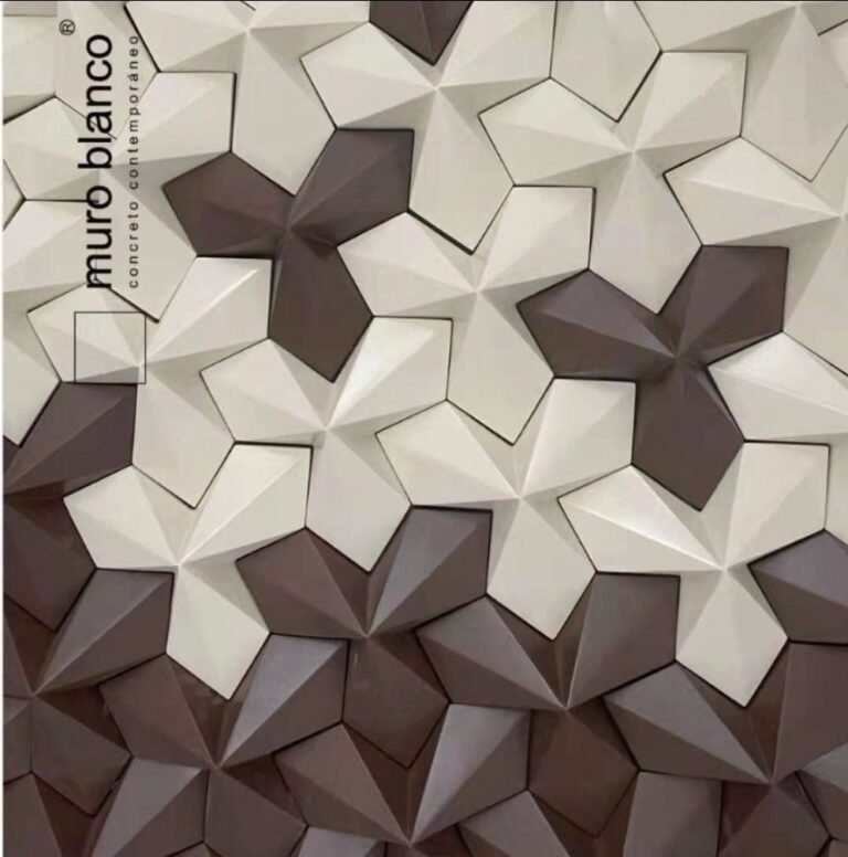 Star Pattern 3D Concrete Wall Tile for Accent Wall – LANDERY MOSAIC