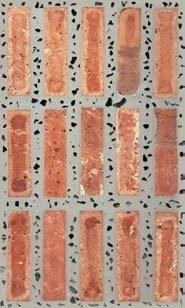 LANDERY MOSAIC redbrick 3D cement wall tile colour swatch 1