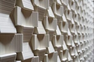 LANDERY Offset Blocks 3D Cement Wall Tile for Kitchen 3D cement wall tile – relief pattern detail