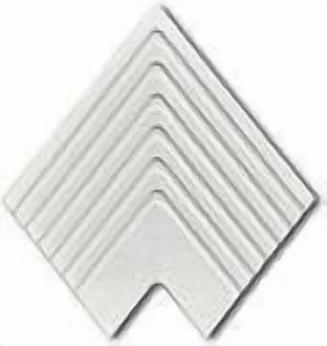 LANDERY MOSAIC spade 3D cement wall tile colour swatch 1