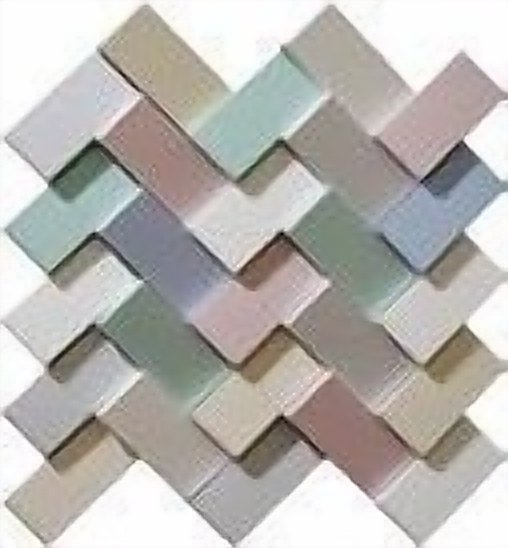 LANDERY MOSAIC step 3D cement wall tile colour swatch 3