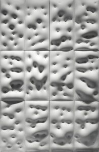 LANDERY Soft Cloud Waves 3D Cement Wall Tile for Outdoor 3D cement wall tile – relief pattern detail